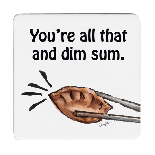 Thirstystone All That 12-Pack Cork Back Paper Bar Coasters Made in The USA Humourous Quotes Attractive Designs