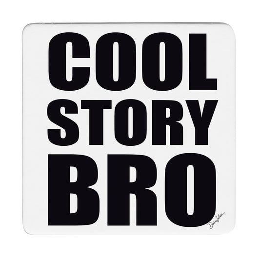 Thirstystone Cool Story 12-Pack Cork Back Paper Bar Coasters Made in The USA Humourous Quotes Attractive Designs