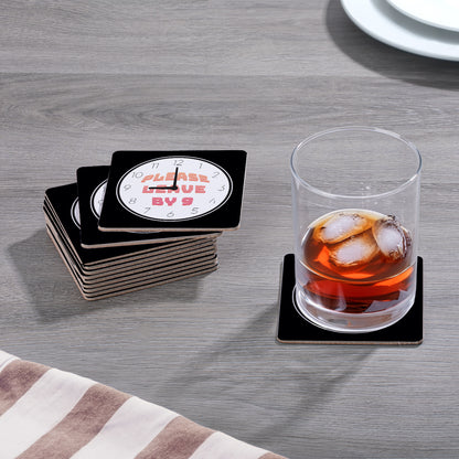 Thirstystone Leave by 12-Pack Cork Back Paper Bar Coasters Made in The USA Humourous Quotes Attractive Designs