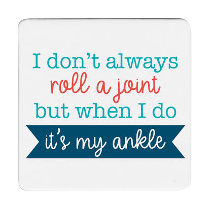 Thirstystone Roll A Joint 12-Pack Cork Back Paper Bar Coasters Made in The USA Humourous Quotes Attractive Designs