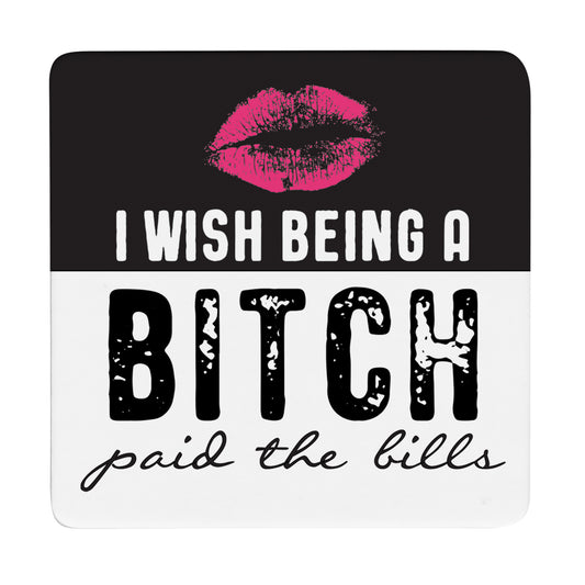 Thirstystone Paid The Bills 12-Pack Cork Back Paper Bar Coasters Made in The USA Humourous Quotes Attractive Designs