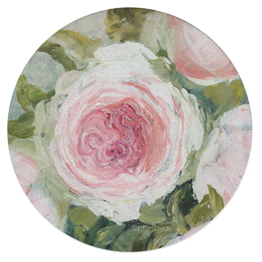 Thirstystone Aged Beauty Floral 4 Pack Natural Sandstone Coasters 4" Round Manufactured in the USA