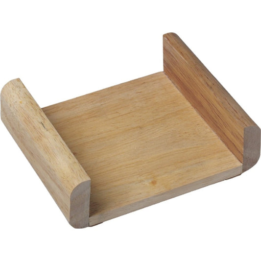 CounterArt Light Oak Colored Wooden Coaster Holder Will Hold 4" Square Coasters Manufactured in The USA