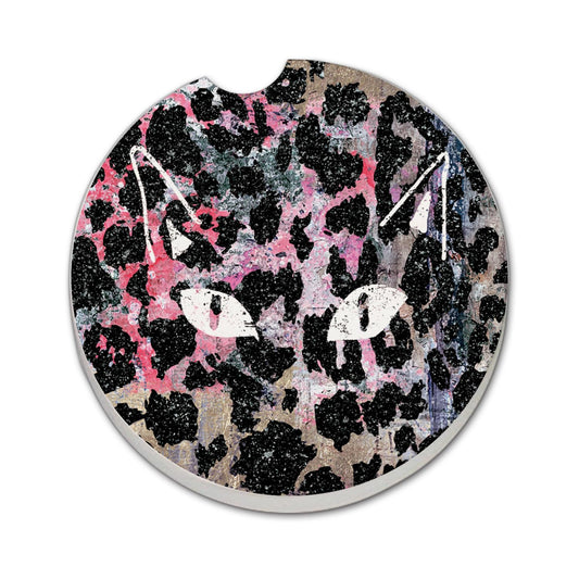 Thirstystone Cat Eyes Single Absorbent Stone Coaster for Vehicle Cup Holder 2.6” Diameter Manufactured in The USA