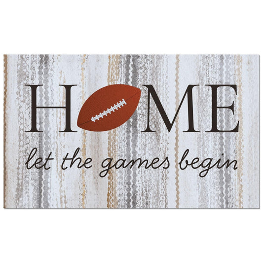 Counterart Football Season Indoor/Outdoor Entryway Floor Mat Manufactured in the USA 29.5" by 17.75"