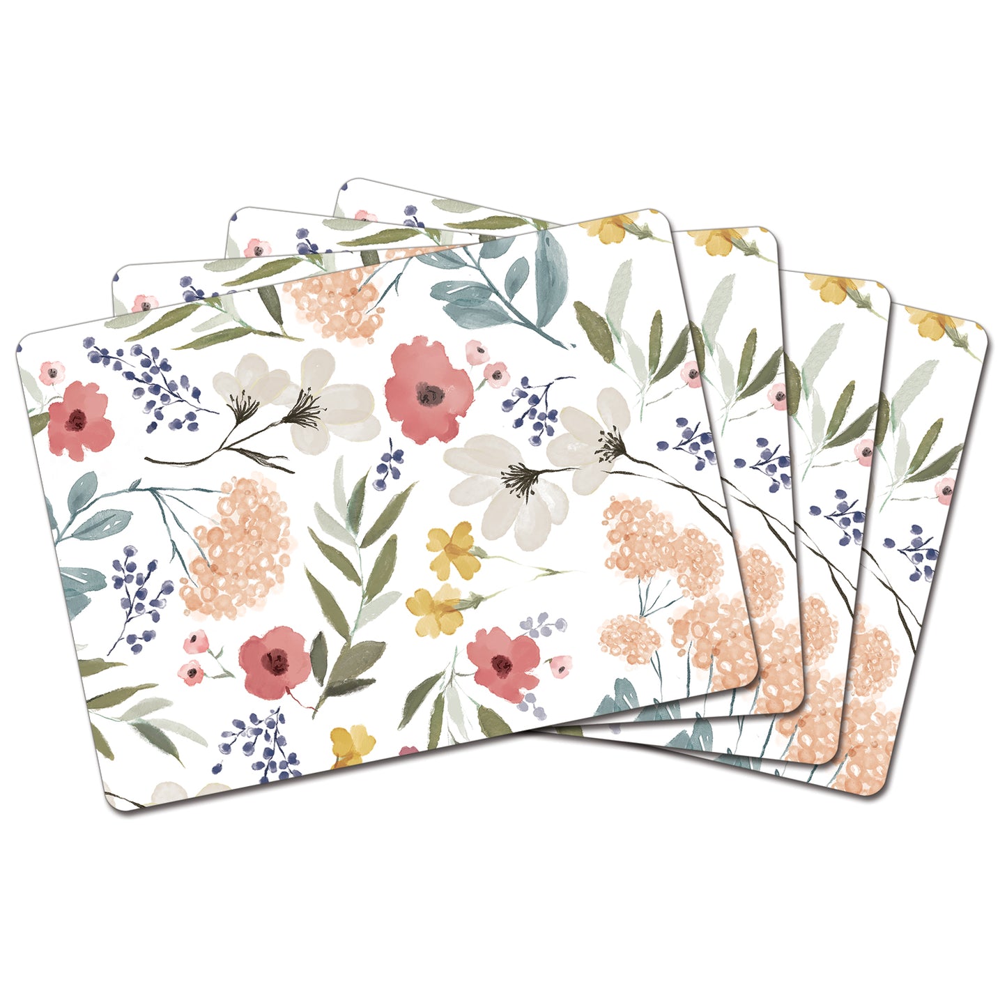 Meadow Pink Premium Decorative Hardboard 4 Pack Manufactured in the USA