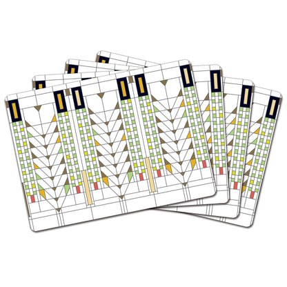 Tree of Life by Frank Lloyd Wright Decorative Hardboard Placemats 4 Pack Manufactured in the USA