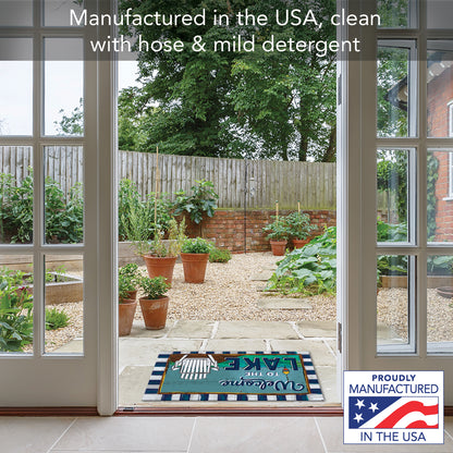 Counterart Welcome to the Lake Indoor/Outdoor Entryway Floor Mat Manufactured in the USA 29.5" by 17.75"