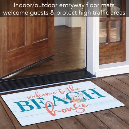 Counterart Beach House Indoor/Outdoor Entryway Welcome Mat Manufactured in The USA 29.5" by 17.75"