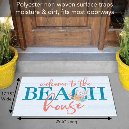 Counterart Beach House Indoor/Outdoor Entryway Welcome Mat Manufactured in The USA 29.5" by 17.75"