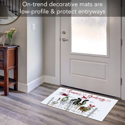 Counterart Holiday Greeters Indoor/Outdoor Entryway Mat Made in the USA 29.5" by 17.75"