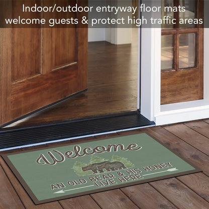 Counterart Lost in The Woods Indoor/Outdoor Entryway Floor Mat Manufactured in the USA 29.5" by 17.75"