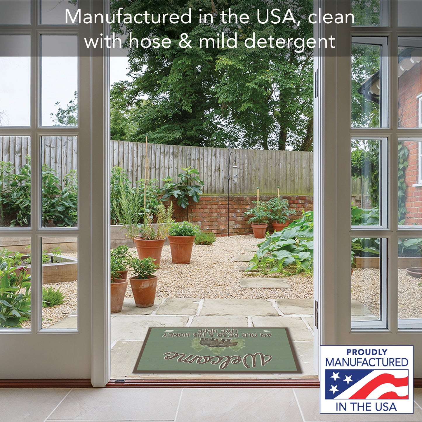 Counterart Lost in The Woods Indoor/Outdoor Entryway Floor Mat Manufactured in the USA 29.5" by 17.75"