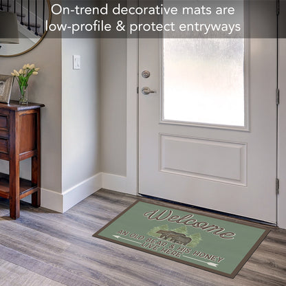 Counterart Lost in The Woods Indoor/Outdoor Entryway Floor Mat Manufactured in the USA 29.5" by 17.75"