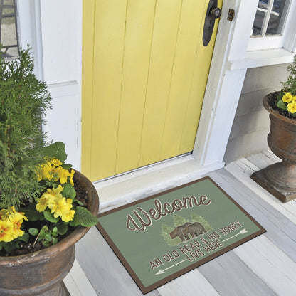 Counterart Lost in The Woods Indoor/Outdoor Entryway Floor Mat Manufactured in the USA 29.5" by 17.75"