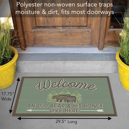 Counterart Lost in The Woods Indoor/Outdoor Entryway Floor Mat Manufactured in the USA 29.5" by 17.75"