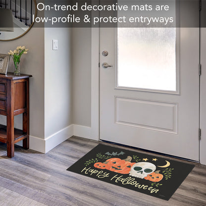 Counterart Spooky Season Indoor/Outdoor Entryway Floor Mat Manufactured in the USA 29.5" by 17.75"