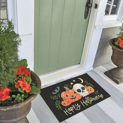 Counterart Spooky Season Indoor/Outdoor Entryway Floor Mat Manufactured in the USA 29.5" by 17.75"