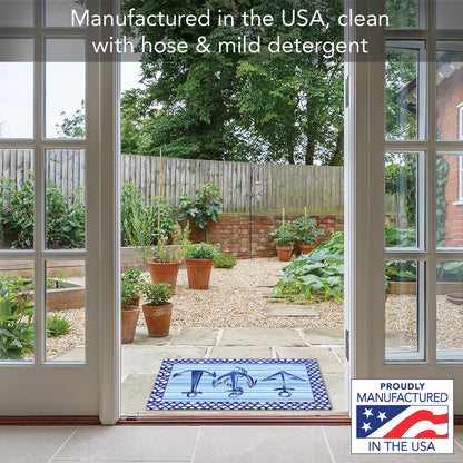Counterart Anchors Away Indoor/Outdoor Entryway Floor Mat Manufactured in the USA 29.5" by 17.75"