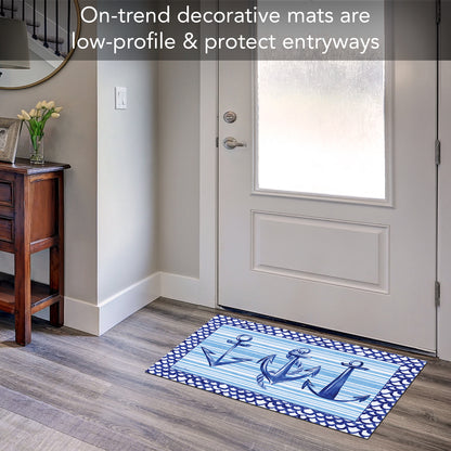 Counterart Anchors Away Indoor/Outdoor Entryway Floor Mat Manufactured in the USA 29.5" by 17.75"