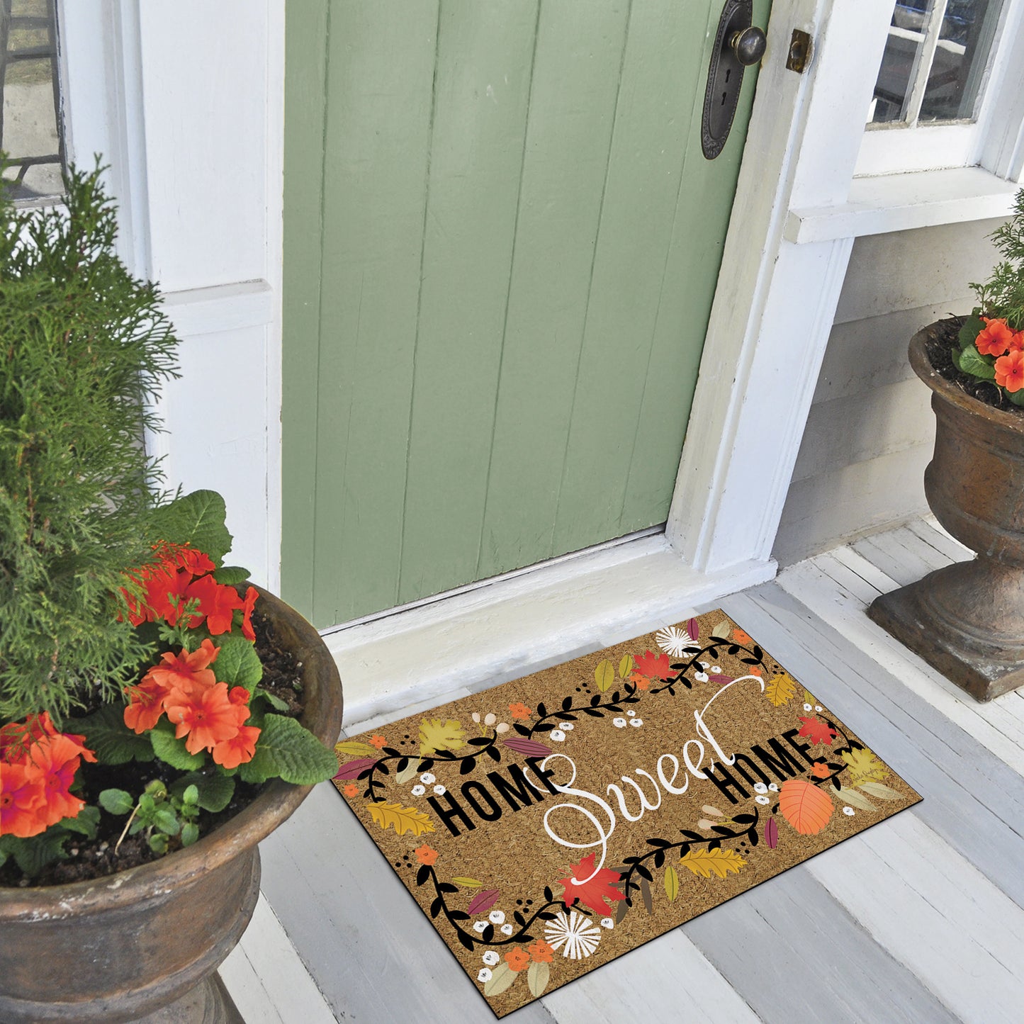 Counterart Fall Home Sweet Indoor/Outdoor Entryway Floor Mat Manufactured in the USA 29.5" by 17.75"