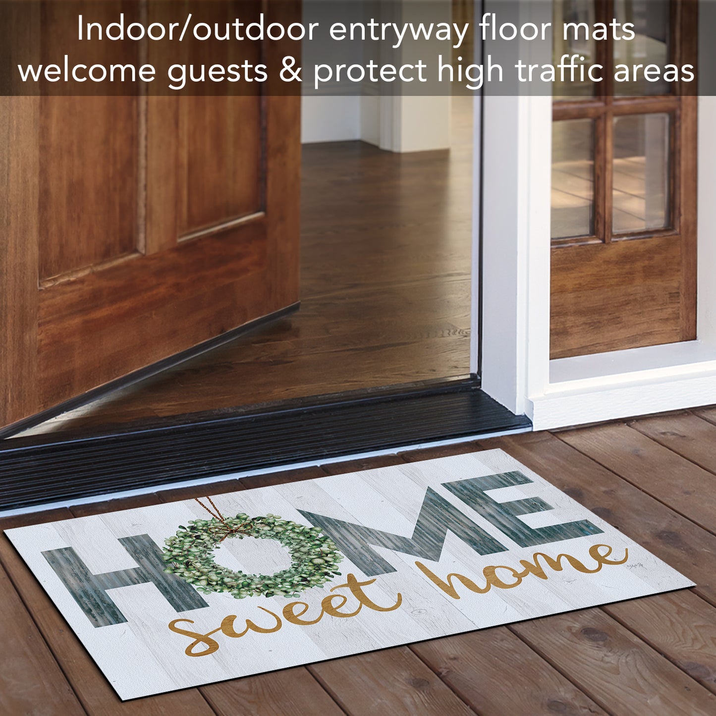 Counterart Galvanized Home Indoor/Outdoor Entryway Floor Mat Manufactured in the USA 29.5" by 17.75"