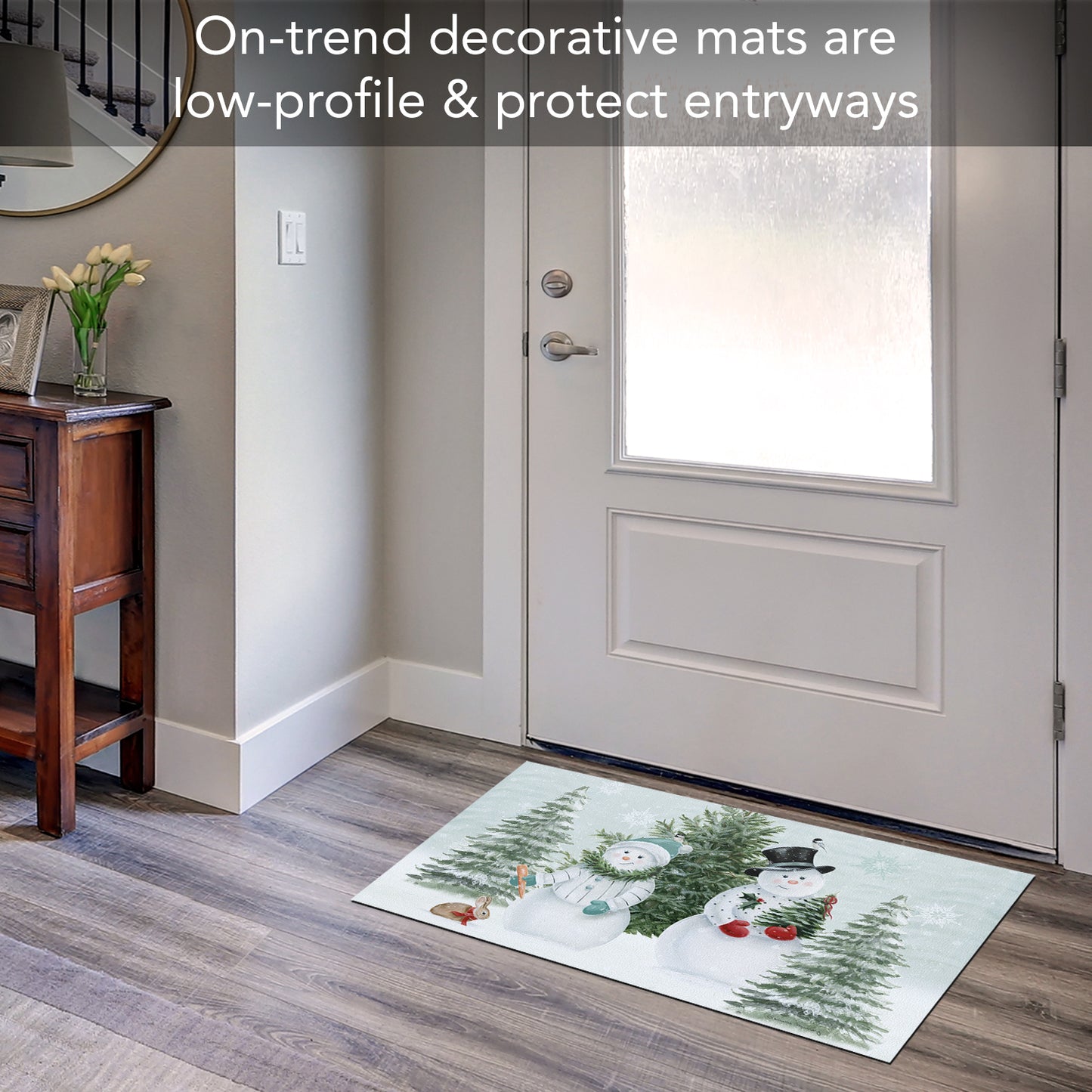 Counterart Snow & Co Indoor/Outdoor Entryway Floor Mat Manufactured in the USA 29.5" by 17.75"