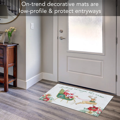 Counterart Holiday Tradition Indoor/Outdoor Entryway Floor Mat Manufactured in the USA 29.5" by 17.75"