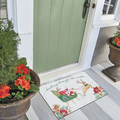 Counterart Holiday Tradition Indoor/Outdoor Entryway Floor Mat Manufactured in the USA 29.5" by 17.75"