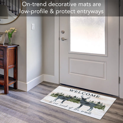 Counterart Our Neck of Woods Welcome Indoor/Outdoor Entryway Floor Mat Manufactured in the USA 29.5" by 17.75"