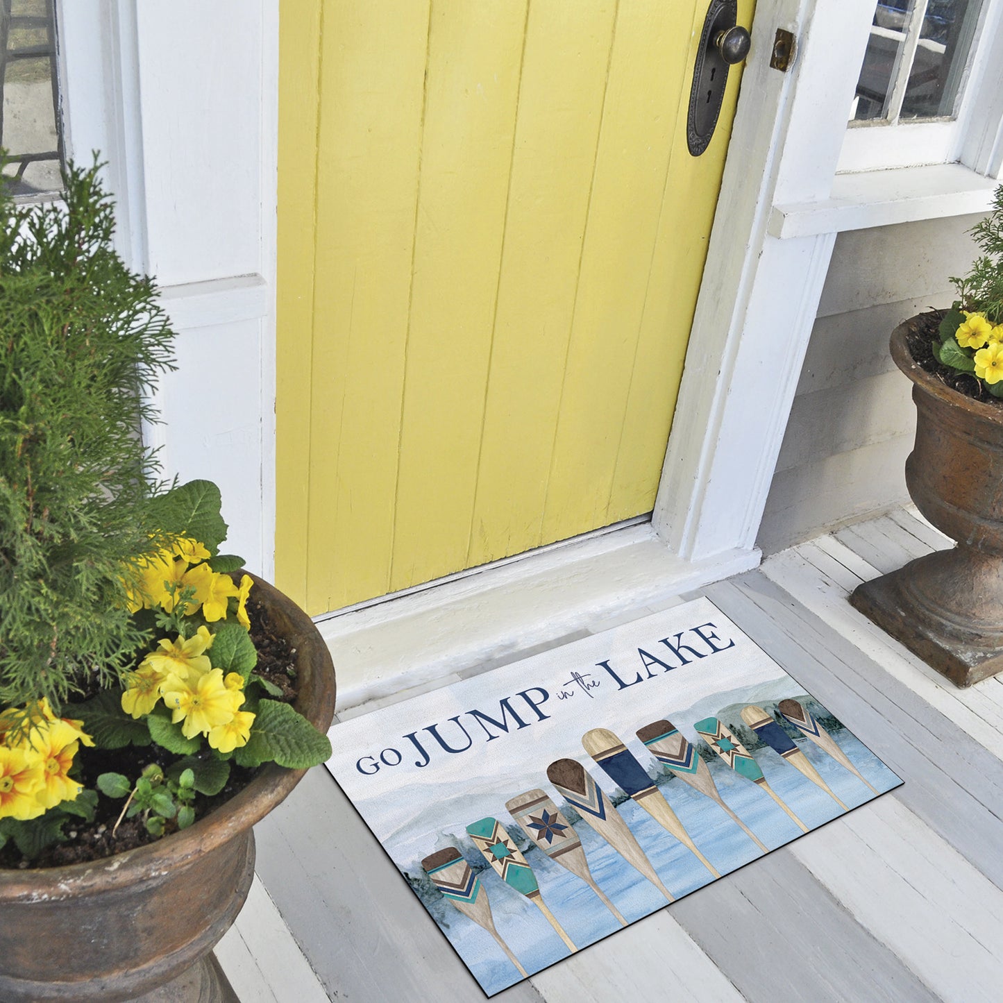 Highland Home Jump in The Lake Indoor/Outdoor Entryway Floor Mat Manufactured in the USA 29.5" by 17.75"