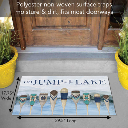 Highland Home Jump in The Lake Indoor/Outdoor Entryway Floor Mat Manufactured in the USA 29.5" by 17.75"