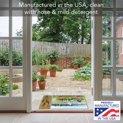 CounterArt Lakeside Indoor/Outdoor Entryway Floor Mat Manufactured in the USA 29.5" by 17.75"
