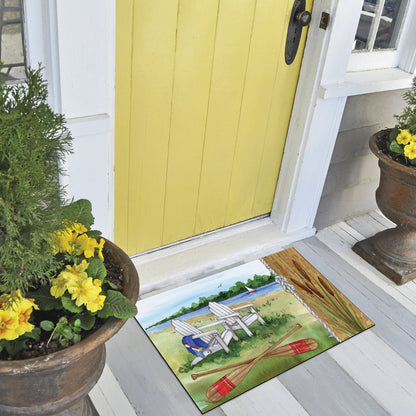 CounterArt Lakeside Indoor/Outdoor Entryway Floor Mat Manufactured in the USA 29.5" by 17.75"