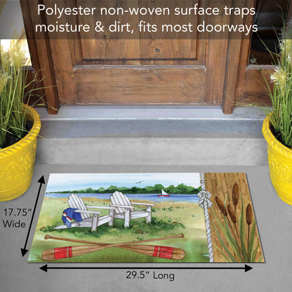 CounterArt Lakeside Indoor/Outdoor Entryway Floor Mat Manufactured in the USA 29.5" by 17.75"