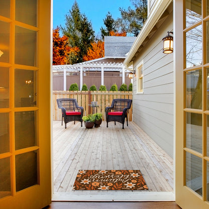 Autumn Blessings Indoor/Outdoor Entryway Floor Mat Manufactured in the USA 29.5" by 17.75"