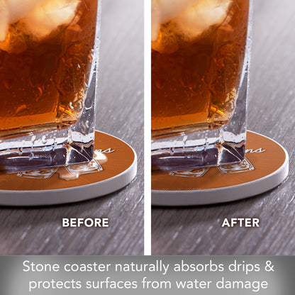Thirstystone Bad Decisions Single Round Absorbent Stone Coaster with Protective Cork Backing Manufactured in The USA 4" Diameter