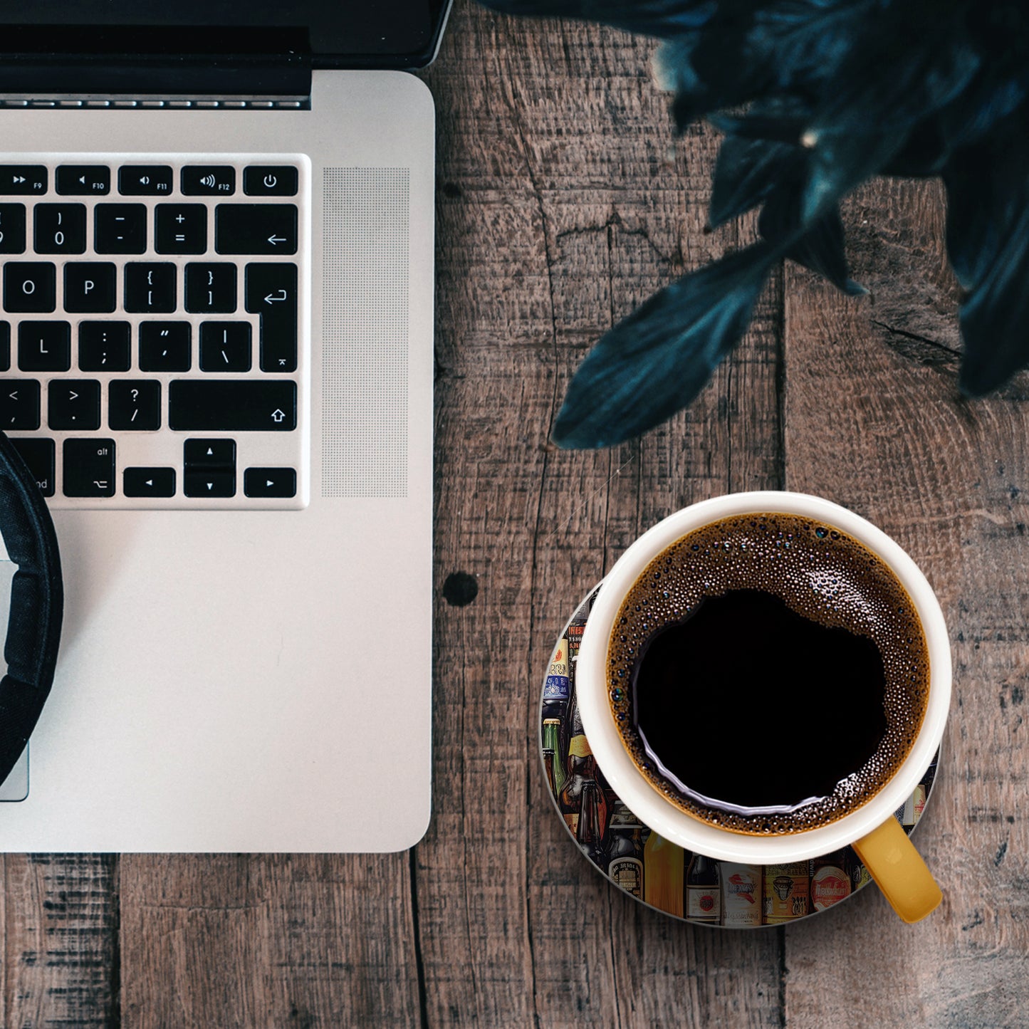 All About Beer Single Round Absorbent Stone Coaster 4" Diameter Create Your Own Collection