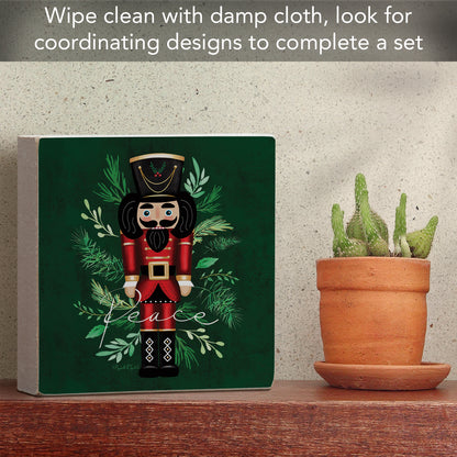 Highland Home Nutcracker Decorative Wooden Home Accent Sign for Desk Mantle or Shelf Made in the USA
