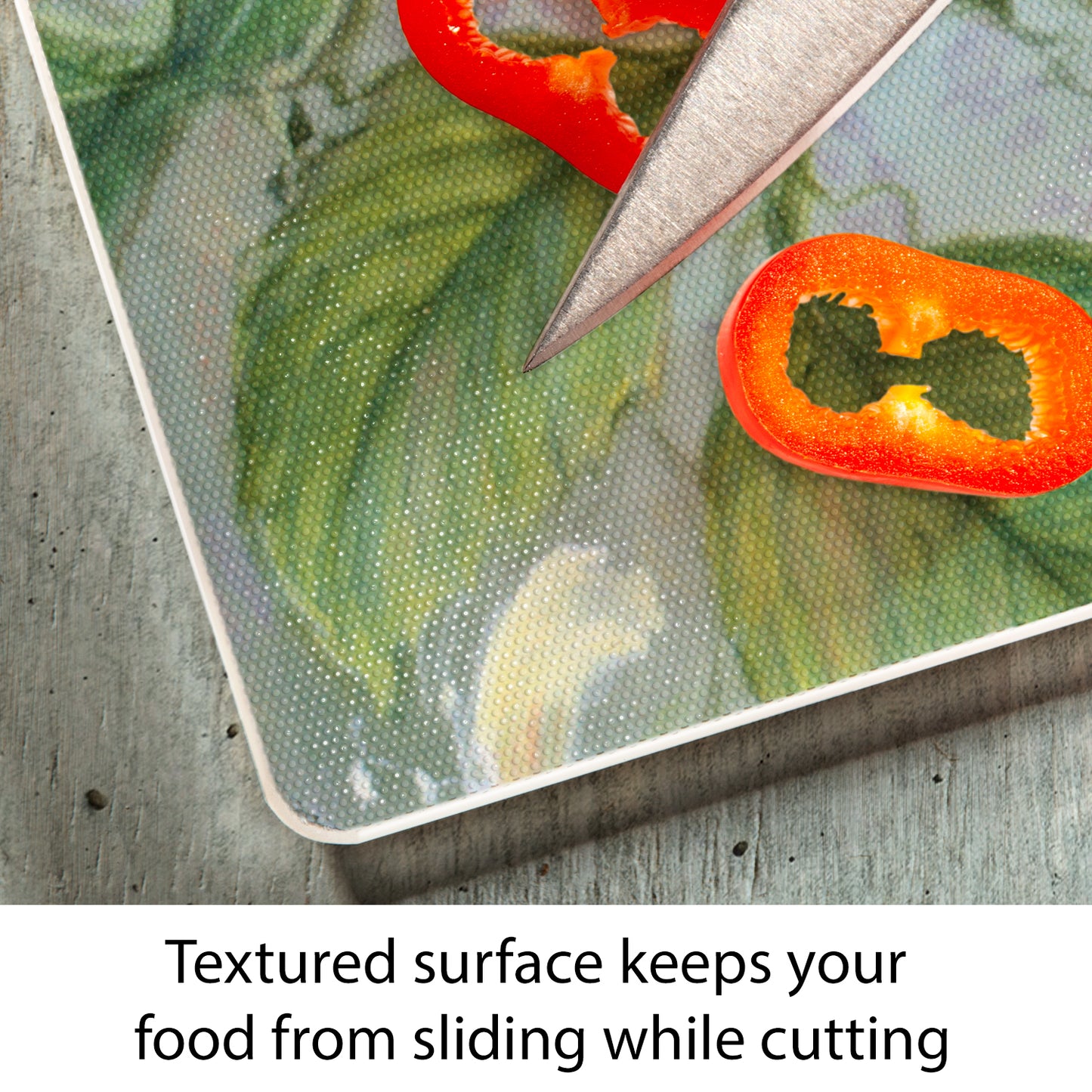 Hummingbird Floral Tempered Glass Cutting Board 15" x 12" Manufactured in the USA