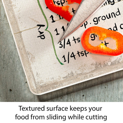 CounterArt Holiday Treats 3mm Tempered Glass Cutting Board 15" x 12" Manufactured in the USA