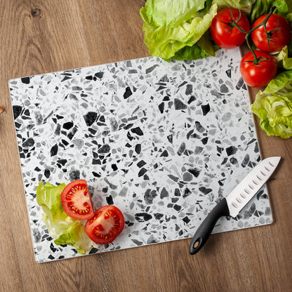 CounterArt Terrazzo 3mm Tempered Glass Cutting Board 15” x 12” Manufactured in the USA