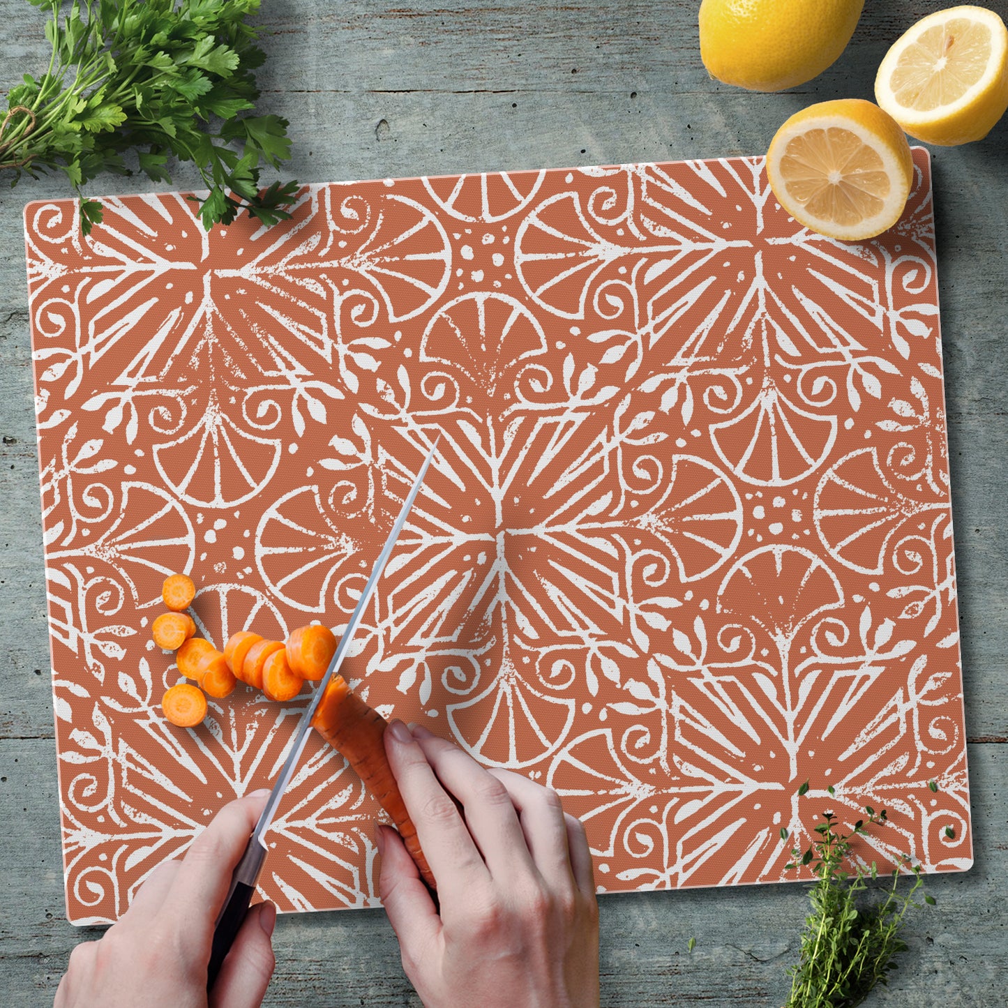 CounterArt Mohave Southwest 3mm Tempered Glass Cutting Board 15” x 12” Manufactured in the USA