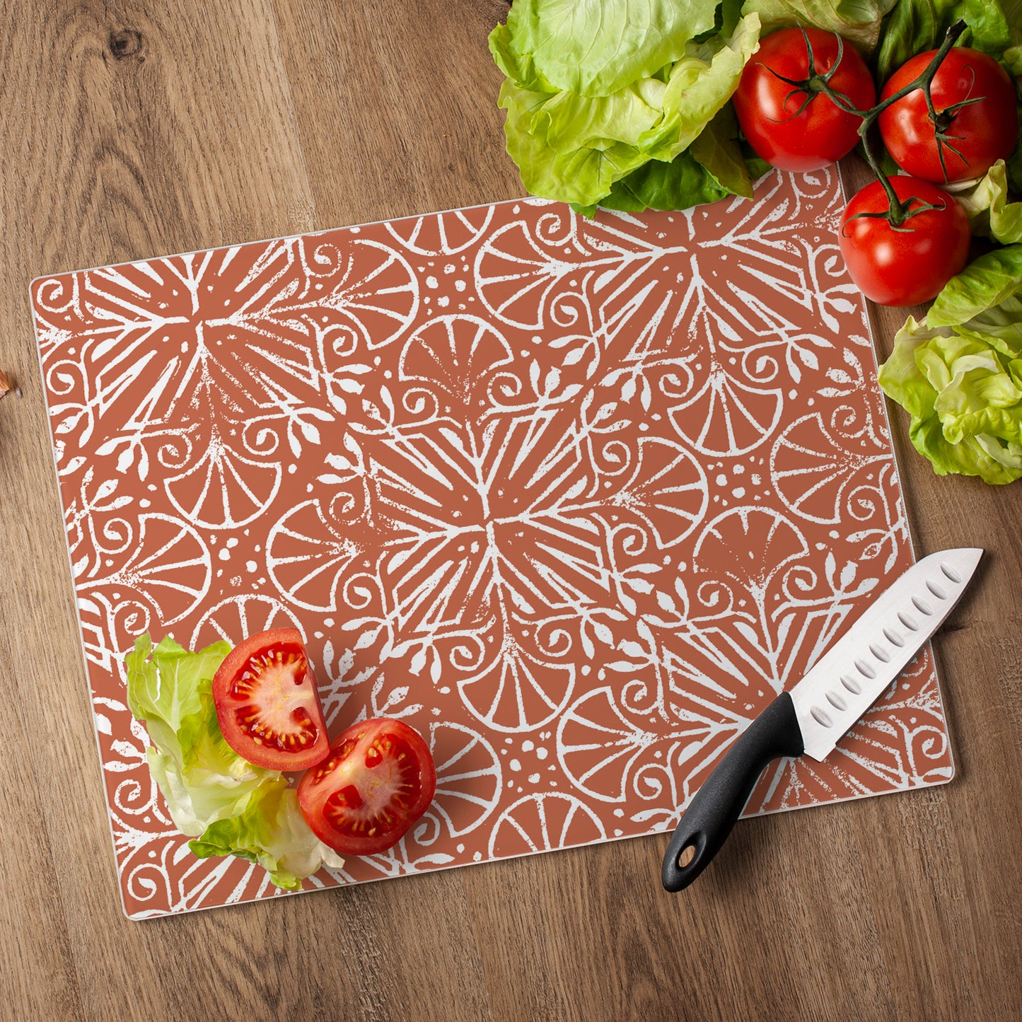 CounterArt Mohave Southwest 3mm Tempered Glass Cutting Board 15” x 12” Manufactured in the USA
