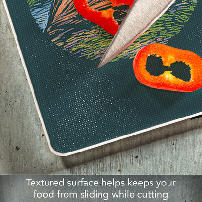 CounterArt Explore 3mm Tempered Glass Cutting Board Manufactured in the USA 15" x 12"