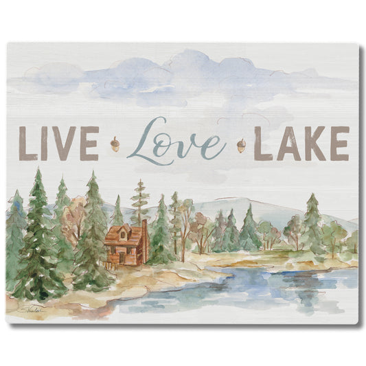 Rustic Lake 3mm Tempered Glass Cutting Board 15" x 12"
