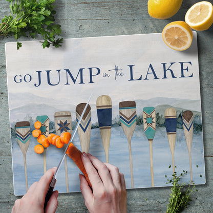 Jump in the Lake 3mm Tempered Glass Cutting Board 15" x 12"