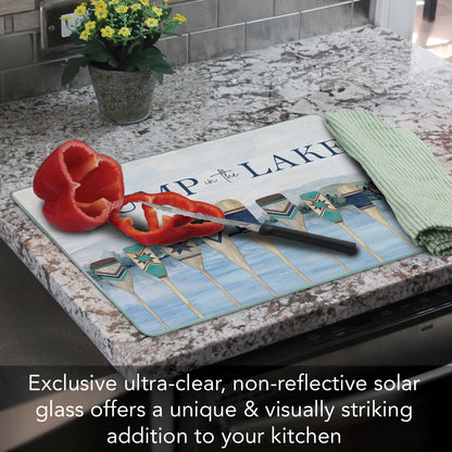 Jump in the Lake 3mm Tempered Glass Cutting Board 15" x 12"