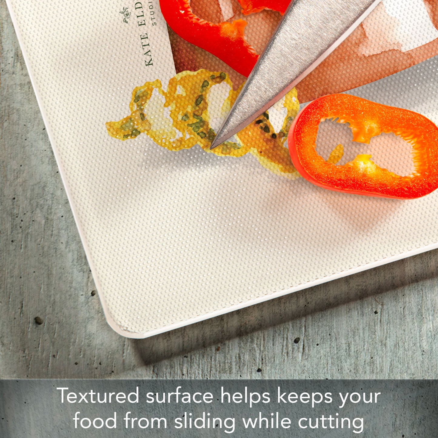 CounterArt Trendy Cocktails 3mm Tempered Glass Cutting Board 15" x 12"