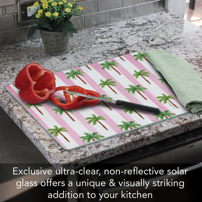 CounterArt Palm Beach 3mm Tempered Glass Cutting Board 15" x 12"